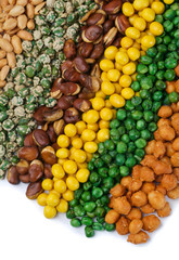 nuts or mix nuts on a background new.
