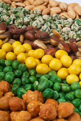 nuts or mix nuts on a background new.