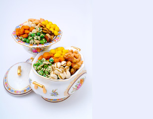 nuts or mix nuts on a background new.
