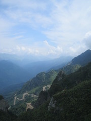 ropeway in Krasnaya Polyana view from the top
