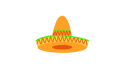 Sombrero hat logo icon design illustration
