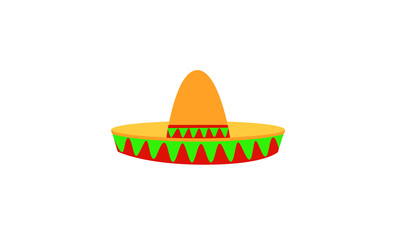 Sombrero hat logo icon design illustration