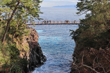 城ヶ崎海岸のつり橋　The suspension bridge of Jogasaki Coast