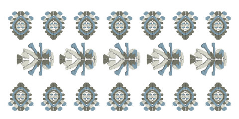 Ethnic wave pattern. Seamless  ehnic carpet African pattern.  Aztec style. Geometric mosaic