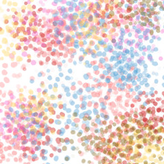 Abstract background multicolored dots, splashes, fireworks
