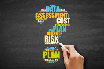 Risk Management word cloud, business concept background