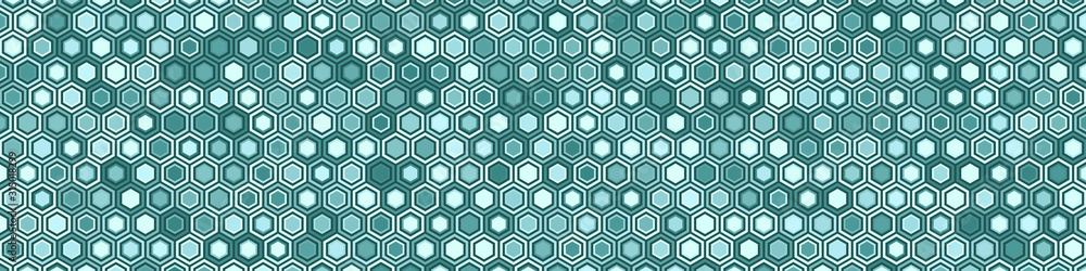 Poster technological honeycomb illustration. futuristic technology background with hexagons.