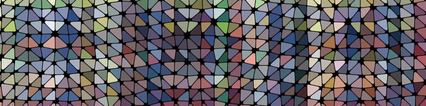 Abstract Low Polygon gradient Generative Art background illustration