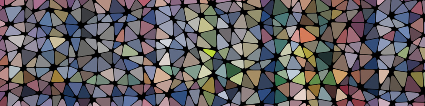 Abstract Low Polygon gradient Generative Art background illustration