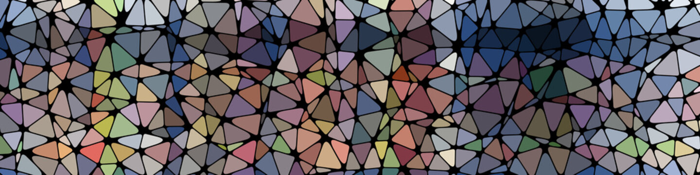 Abstract Low Polygon gradient Generative Art background illustration