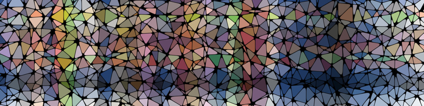 Abstract Low Polygon gradient Generative Art background illustration