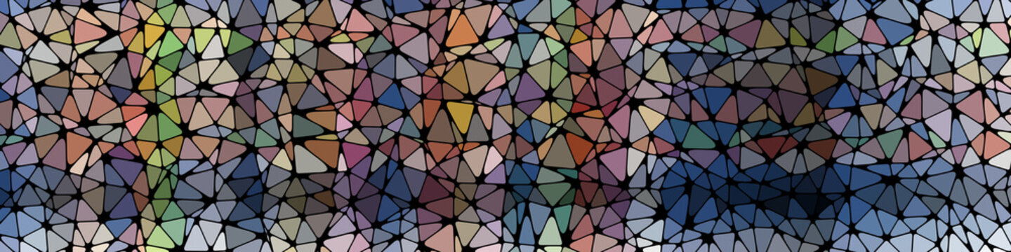 Abstract Low Polygon gradient Generative Art background illustration