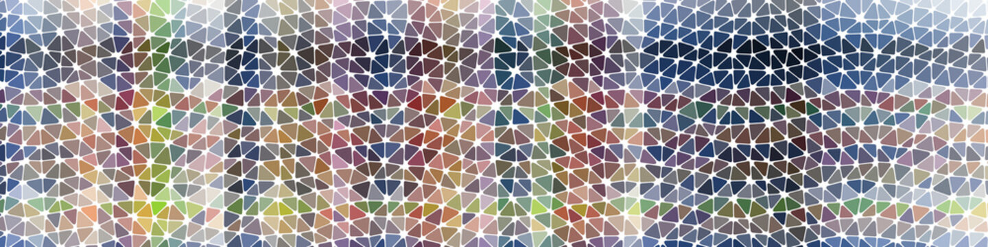 Abstract Low Polygon gradient Generative Art background illustration
