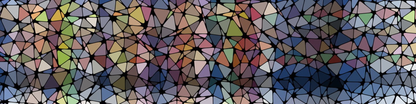 Abstract Low Polygon gradient Generative Art background illustration