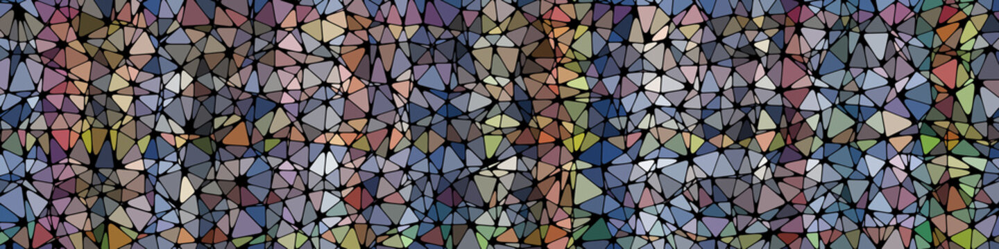 Abstract Low Polygon gradient Generative Art background illustration
