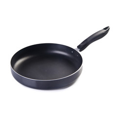 pan or metal frying pan on a background new.