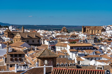 View of the city of Antequera in Malaga, Andalusia, Spain