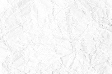 Paper texture Crumpled White.Top view.