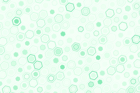 Technological honeycomb illustration. Futuristic technology background with hexagons. © flexelf