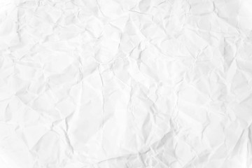 Paper texture Crumpled White.Top view.