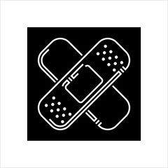 Adhesive Bandage Icon Design, Wound Dressing