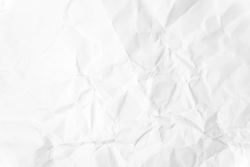 Paper texture Crumpled White.Top view.