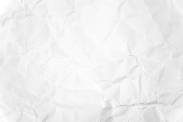 Paper texture Crumpled White.Top view.