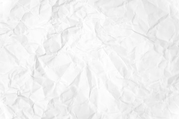 Paper texture Crumpled White.Top view.