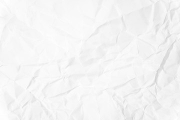 Paper texture Crumpled White.Top view.