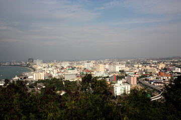 City and sea in Thailand 