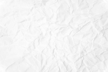 Paper texture Crumpled White.Top view.