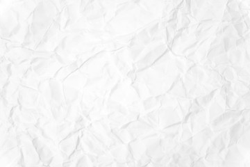Paper texture Crumpled White.Top view.