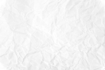 Paper texture Crumpled White.Top view.
