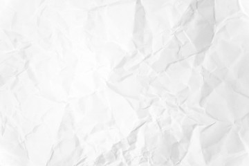 Paper texture Crumpled White.Top view.