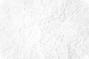 Paper texture Crumpled White.Top view.