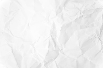 Paper texture Crumpled White.Top view.
