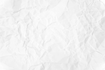 Paper texture Crumpled White.Top view.