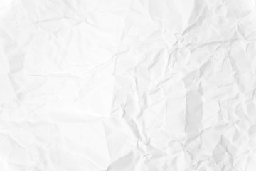 Paper texture Crumpled White.Top view.