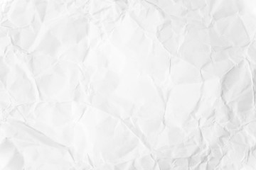 Paper texture Crumpled White.Top view.