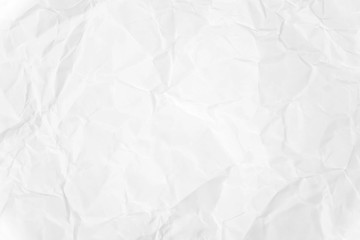 Paper texture Crumpled White.Top view.