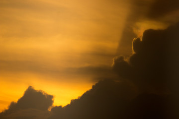 Orange Cloud Background Landscape