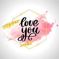 Valentine poster, card, banner letter slogan Vector elements for Valentine's day design elements. Typography Love heart