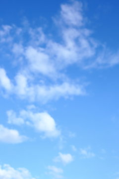 image blurry white cloud on blue sky in the morning, clear weather day background