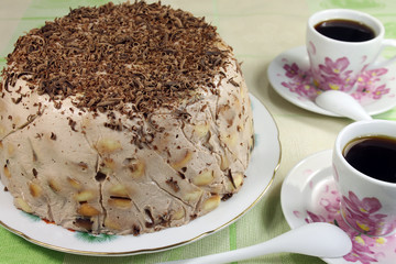 cake and coffee
