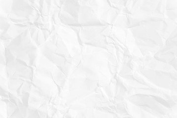 Paper texture Crumpled White.Top view.