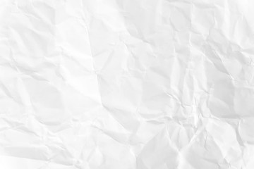 Fototapeta premium Paper texture Crumpled White.Top view.