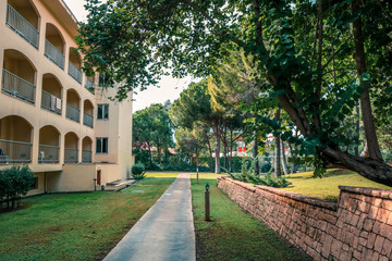 Residential home with modern block paving and front yard