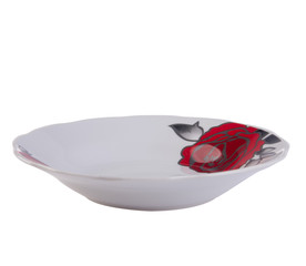 plate or hand painted plate on a background new.