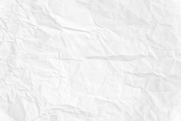 Paper texture Crumpled White.Top view.
