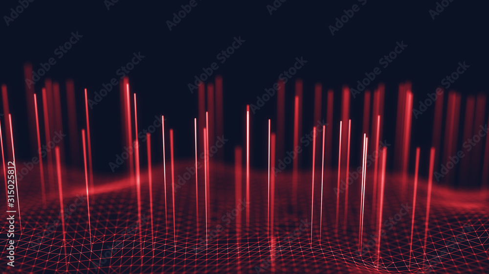 Poster digital technology background. abstract connections. futuristic sci-fi user interface concept with g